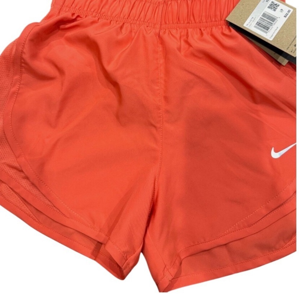 NWT Nike Women Tempo Liner Dri-FIT Running Shorts Coral Orange HM6096-814 SZ SM